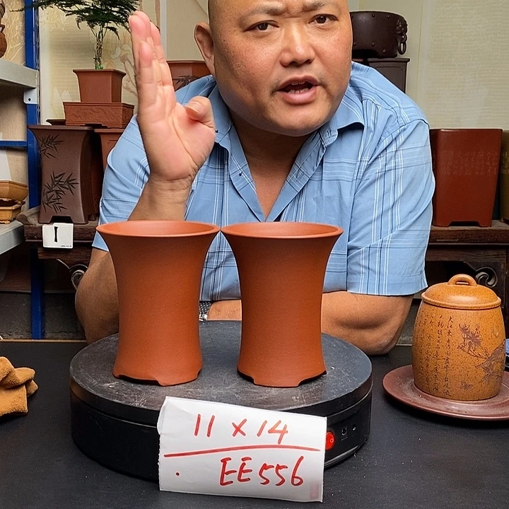 紫砂花盆货号一只EE556