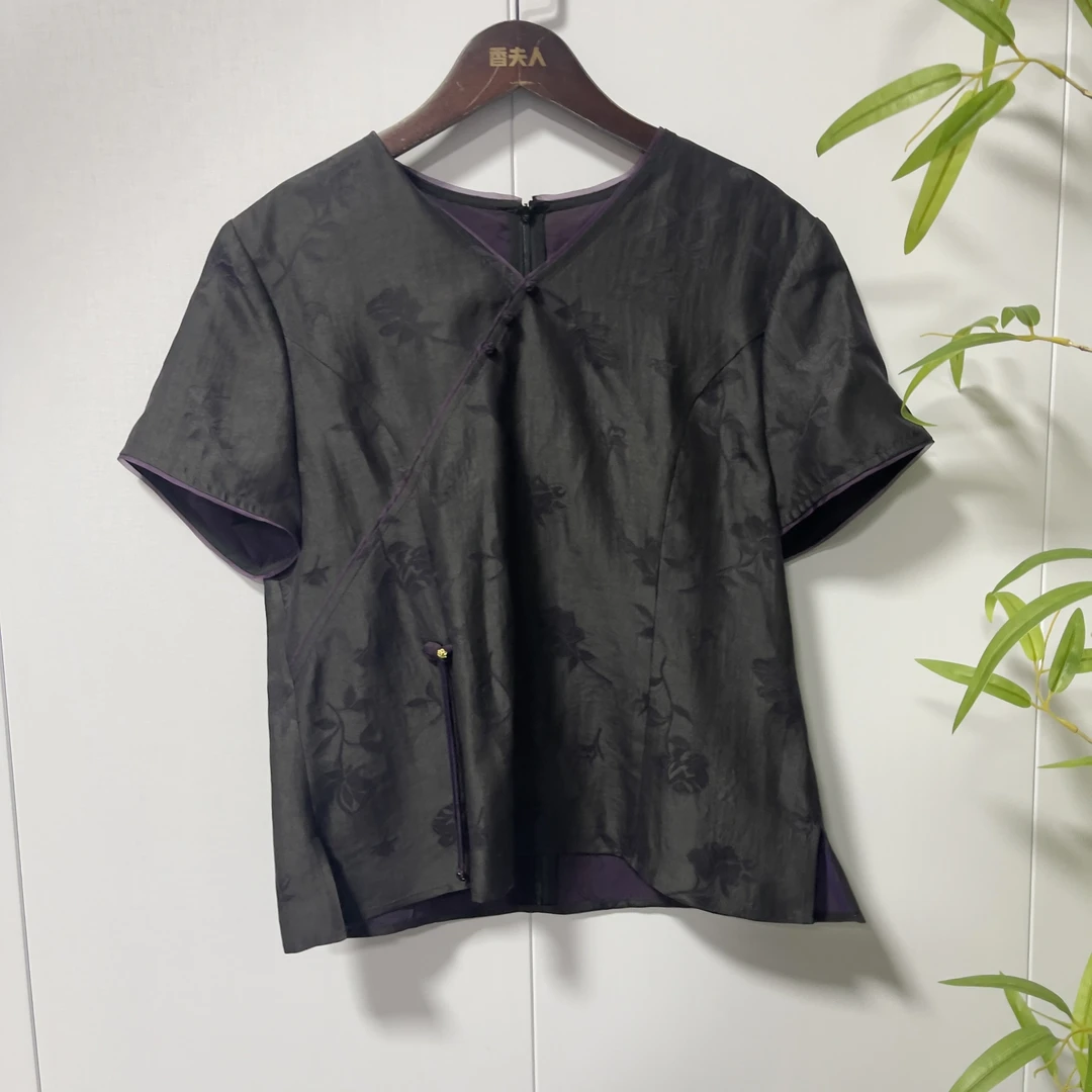 青娘子印花新中式国风上衣-241834