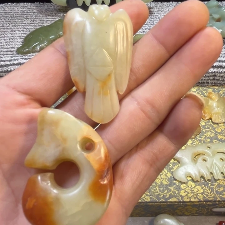 立***冬玉玉摆件猪笼异形器件