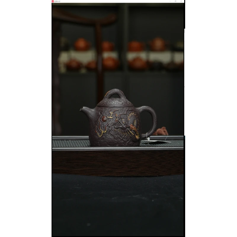 D7004宜兴紫砂秦权壶280cc