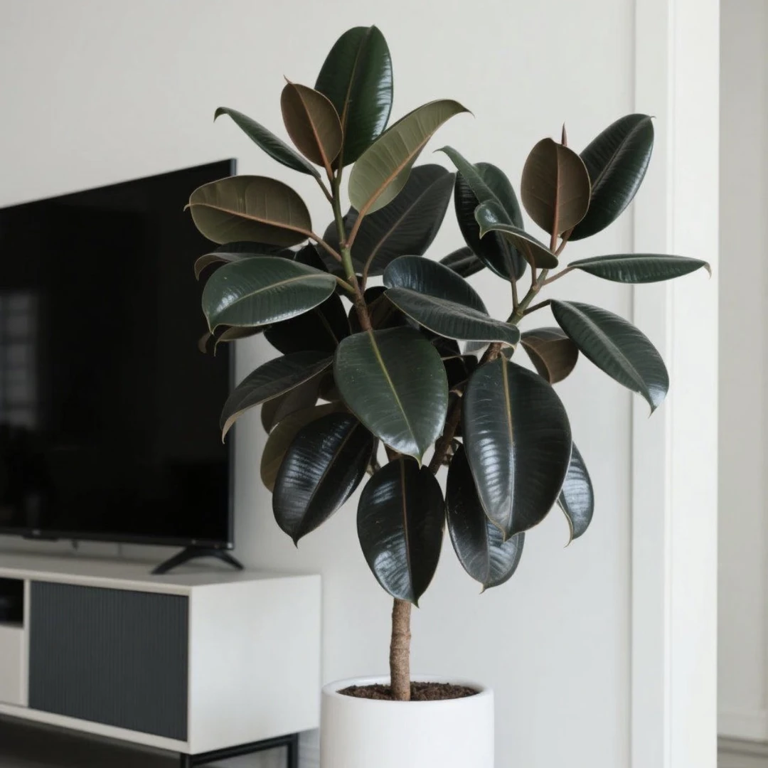 黑金刚橡皮树绿植室内好养绿植大型办公室盆栽发货快