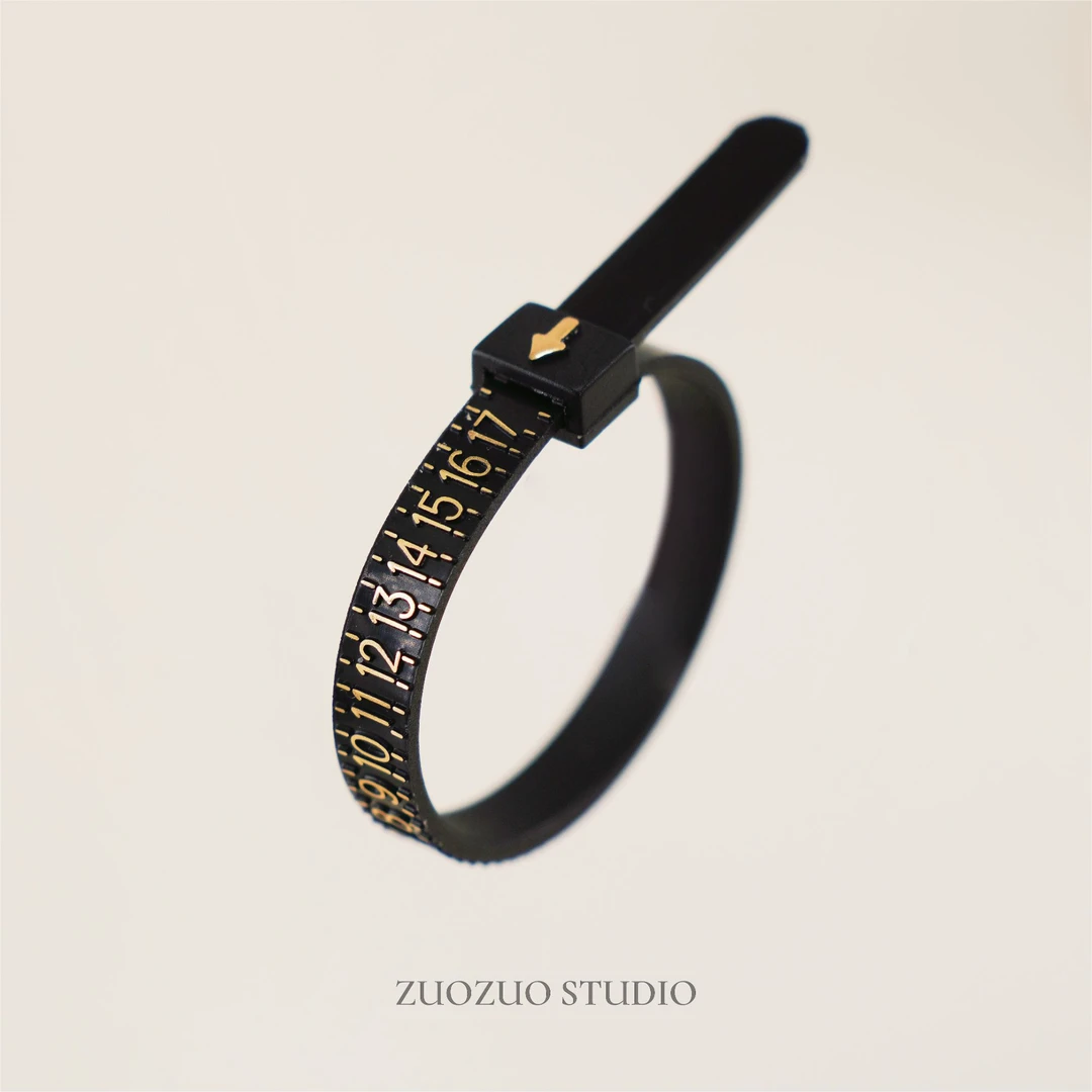 非金属硅胶戒指 戒指测量环标准美码测量指围软尺工具