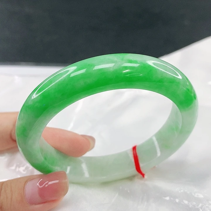翡翠未镶嵌手镯圈55.5，34016