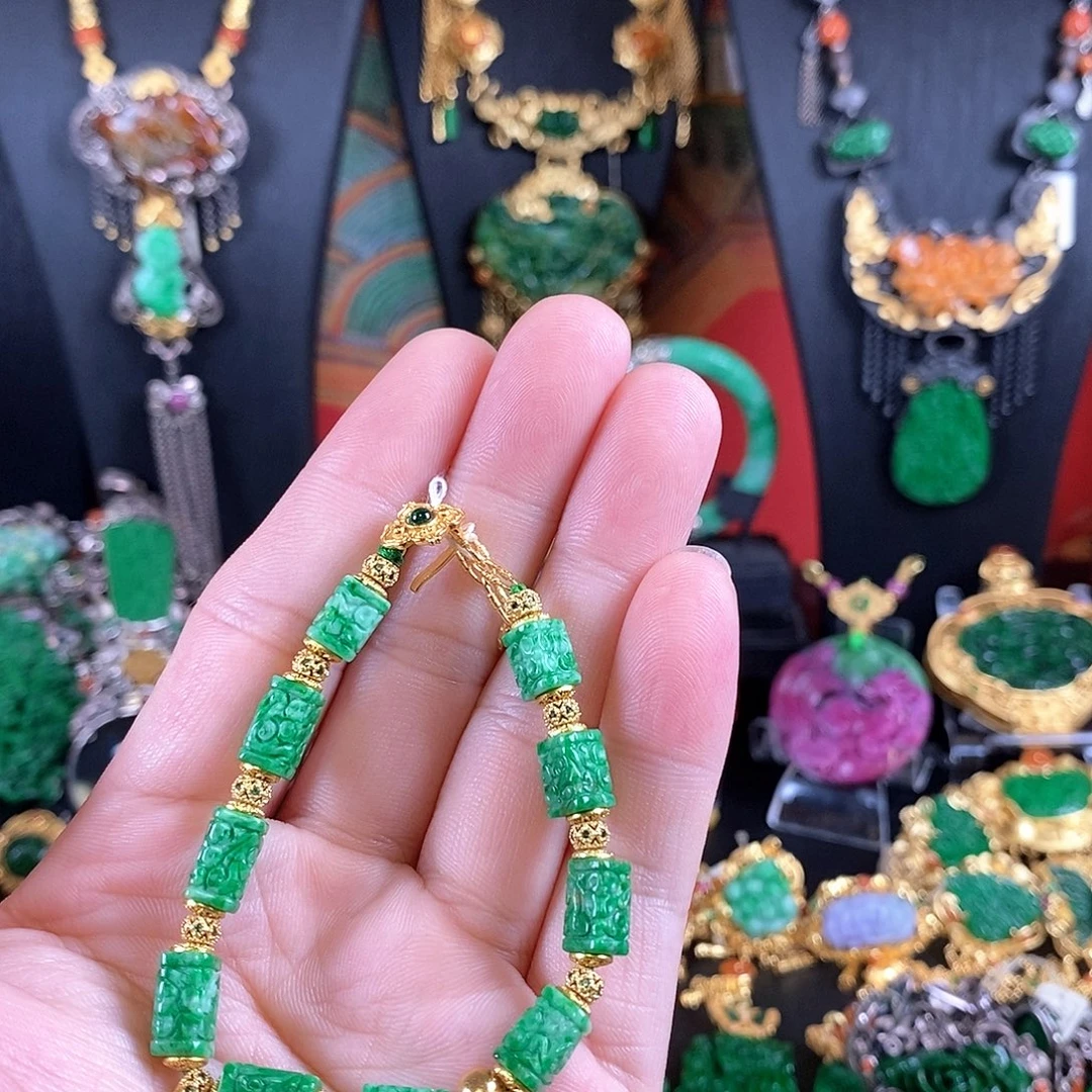 翡翠未镶嵌手链手链