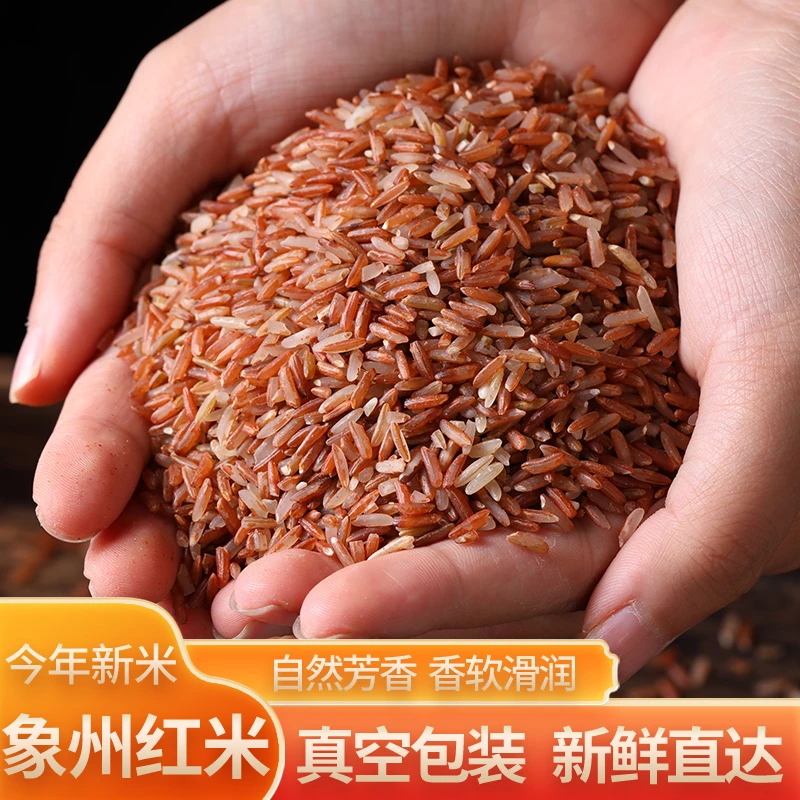 广西象州县红米槟榔芋香红稻米农家五谷杂粮红米饭煮粥胚芽米粗粮