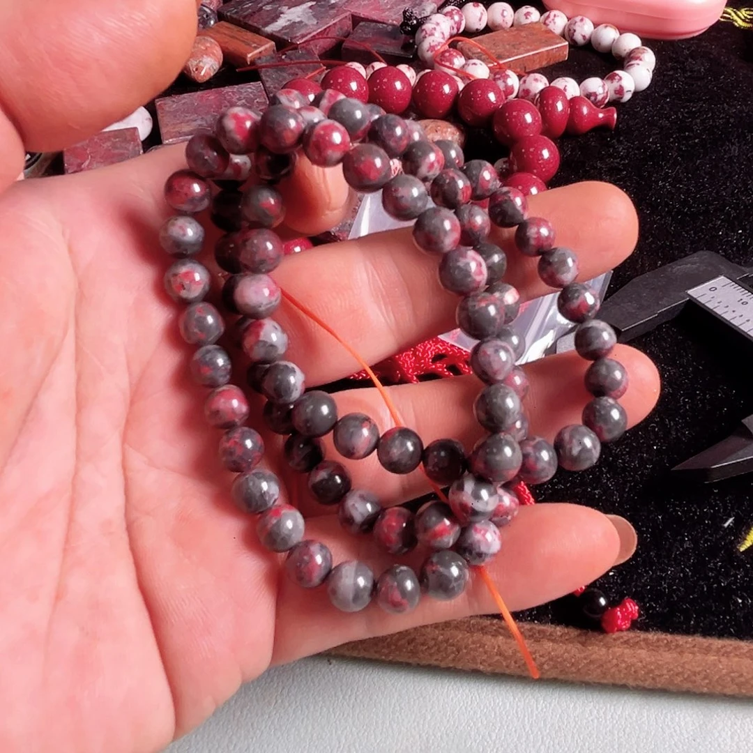 夫然朱砂辰砂毛料