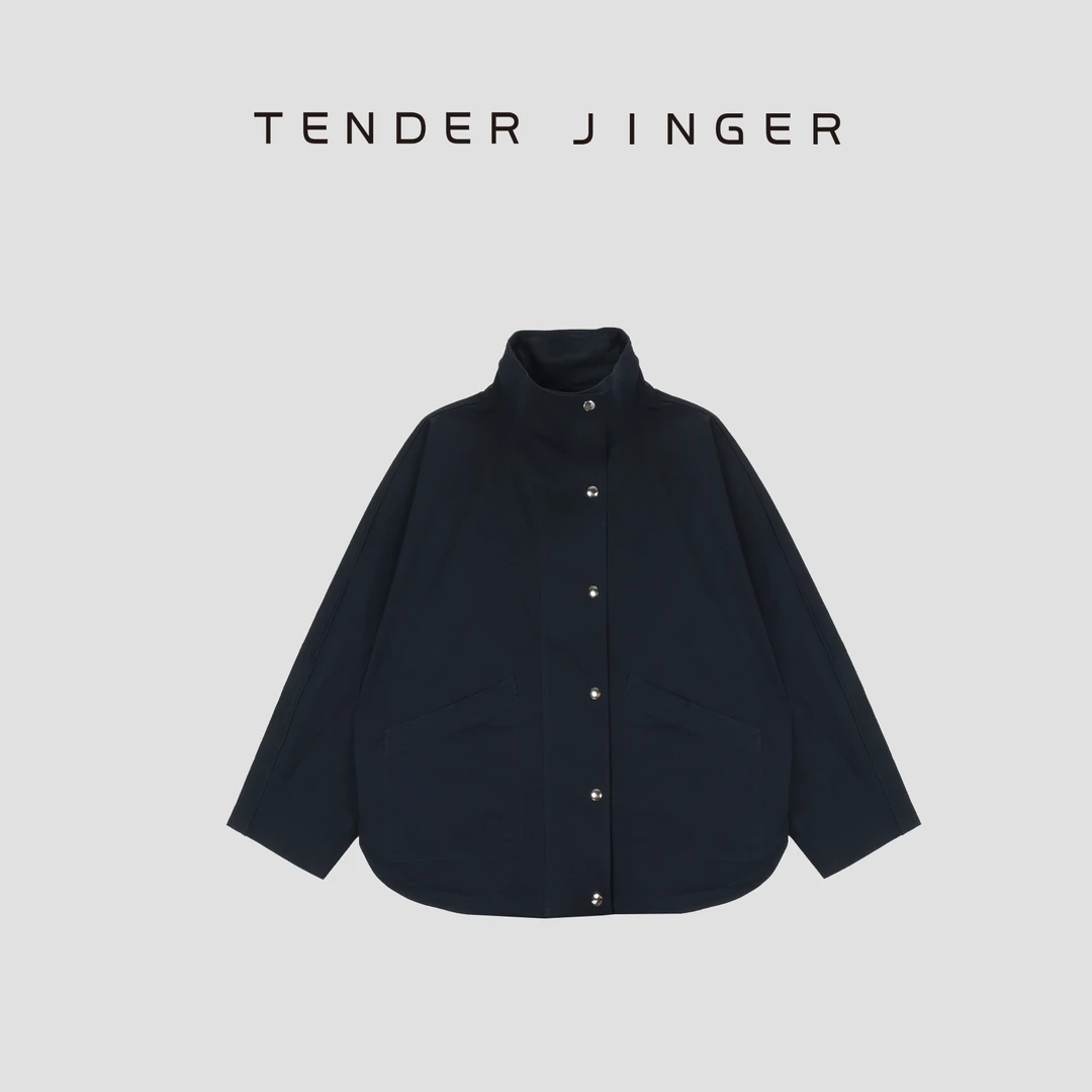Tender Jinger定纺超态棉连袖廓形风衣外套T53SHC41020
