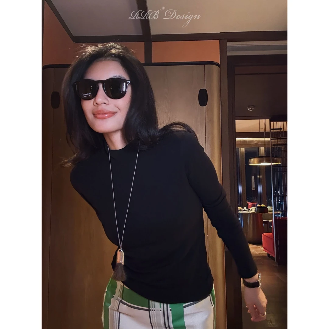 RRB Design「养肤T」定制面料羊绒珍珠粉纳米纤维长袖T