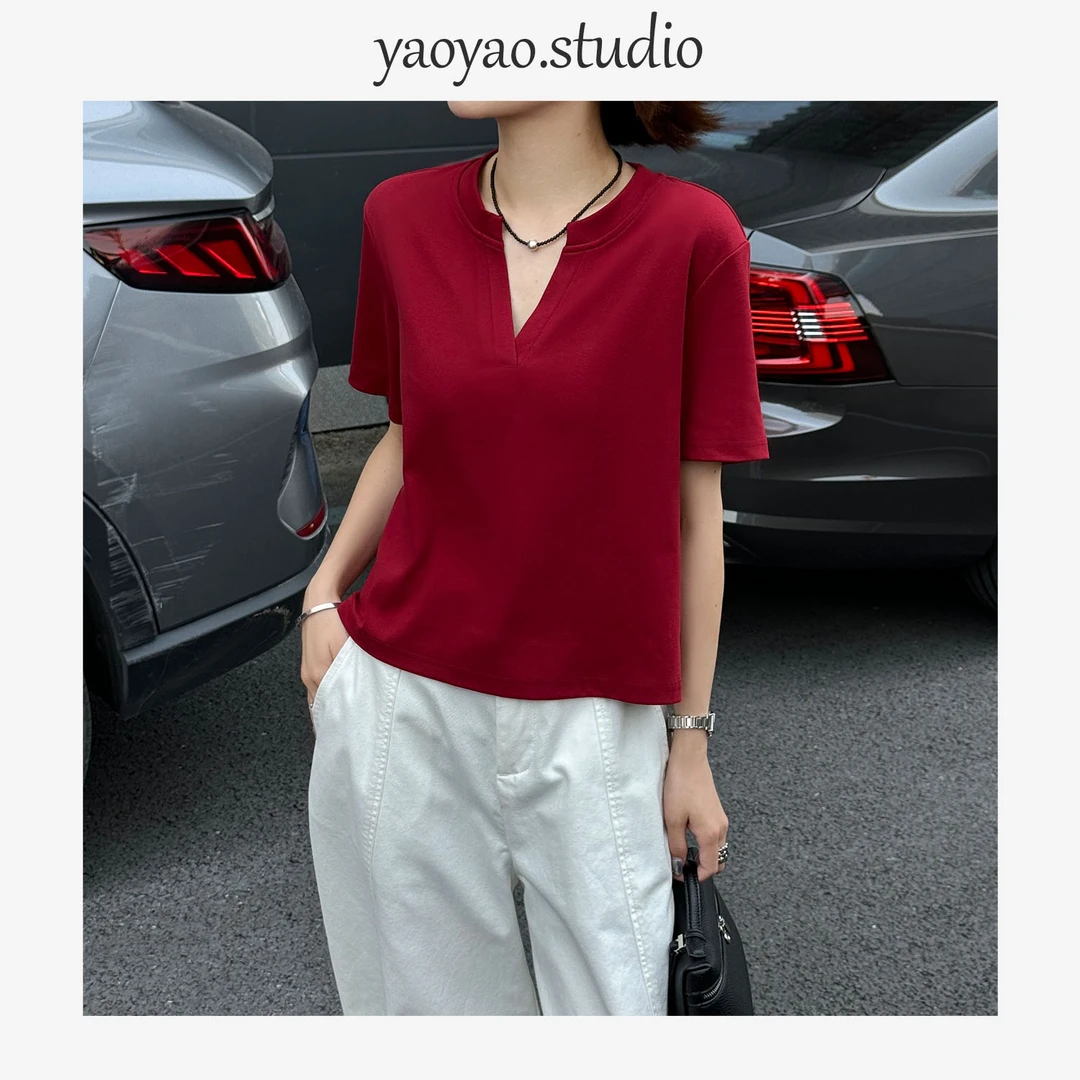 【瑶瑶】夏季新款上新时尚休闲百搭减龄T恤YY12488