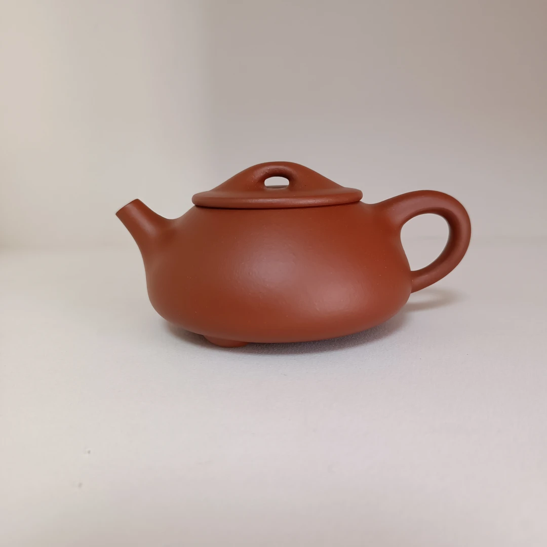 泡茶专用宜兴茶壶 文军石瓢 230cc 红泥手工制 正宗紫砂茶具