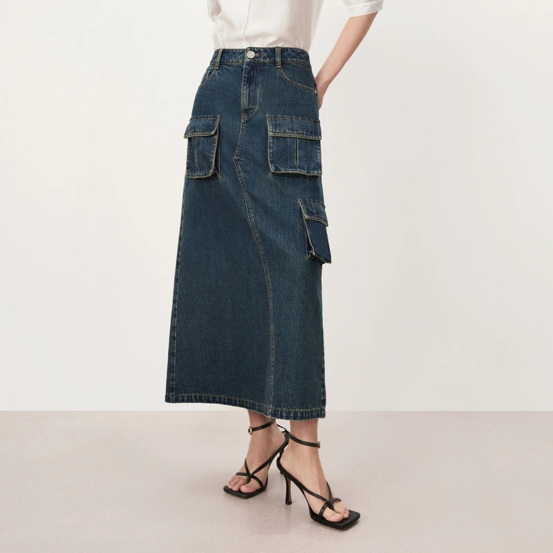 0046【CC王专属】HPLY荷比俪秋新女港风机能风牛仔裙HYD31710109