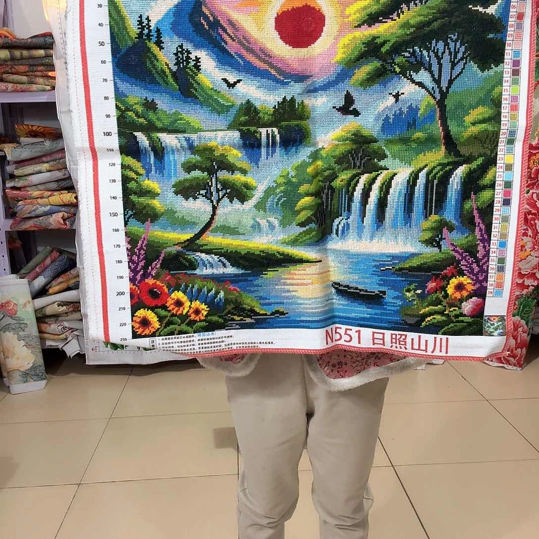 棉十字绣成品出售