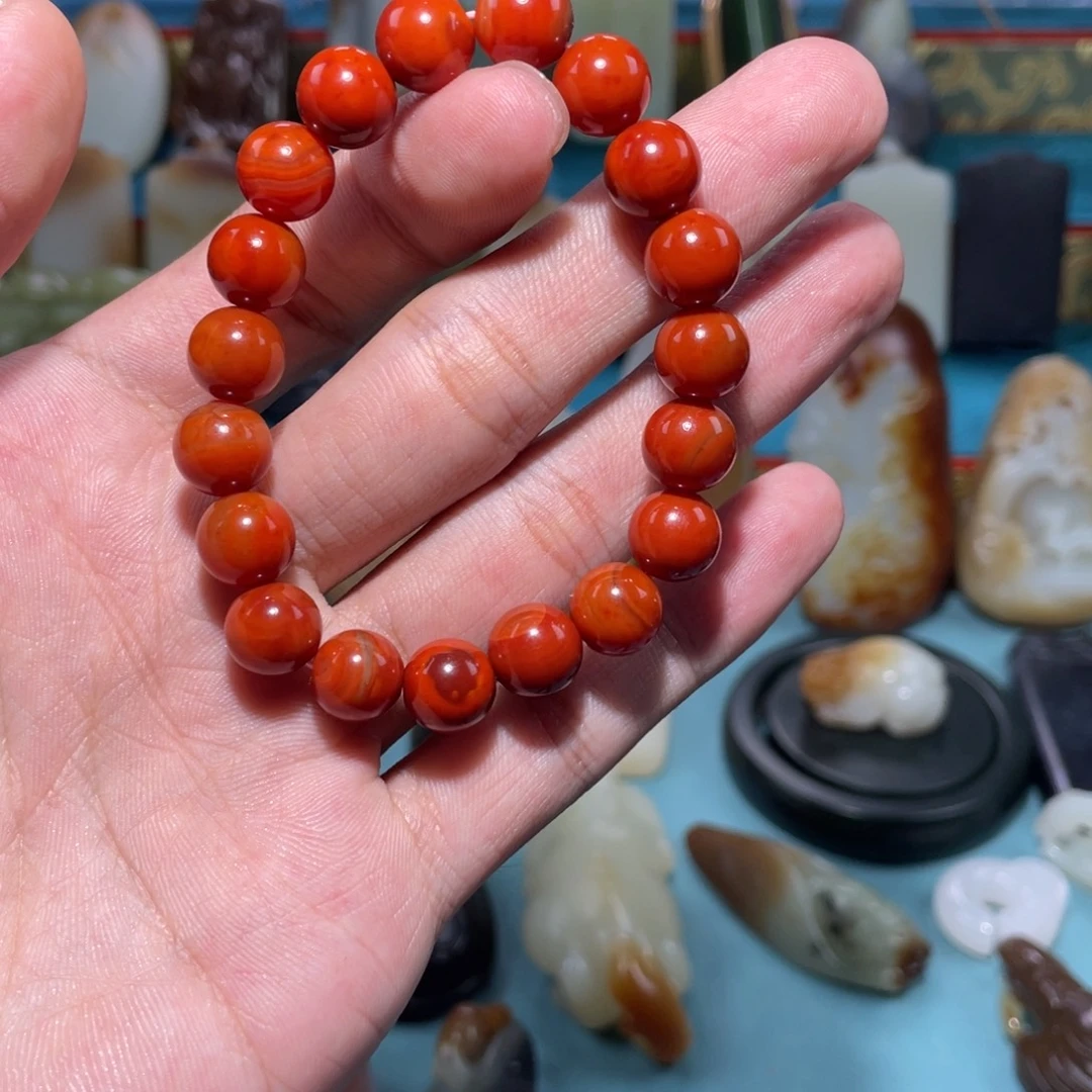 南红玛瑙合金手链