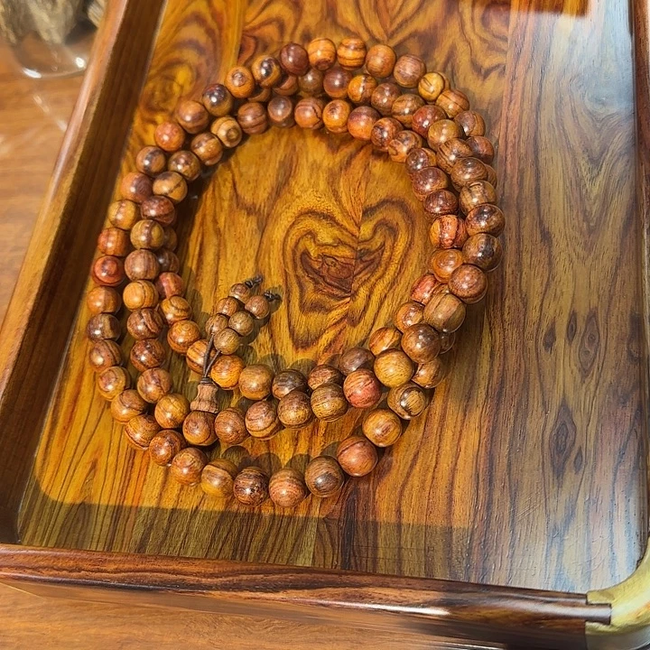 摆件黄花梨1.0手串108颗
