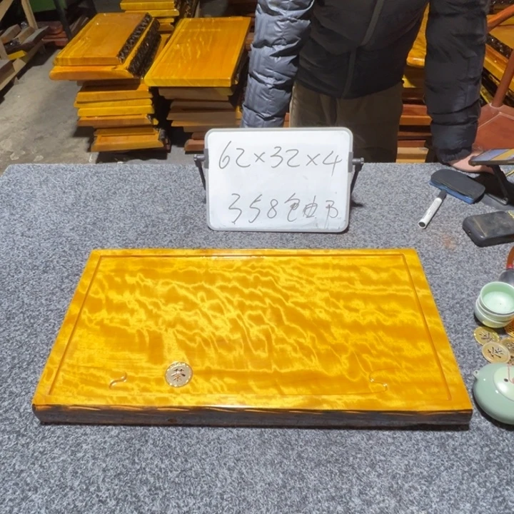 楠木实木家具根雕茶盘