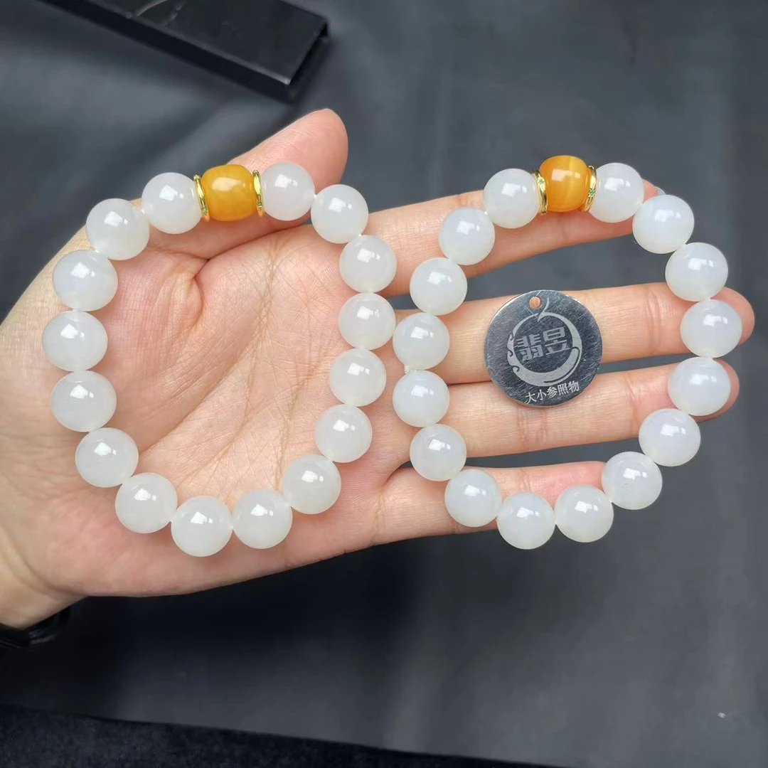 翡昱-SH20-37057-613-和田玉手串-/约11+/约16颗/-多样性发其一-C