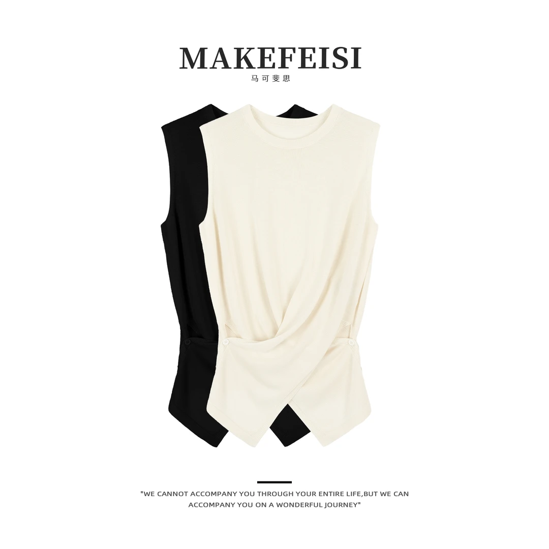 智性优雅｜超细纱莱赛尔圆领交叠藏肉显瘦针织衫SY890