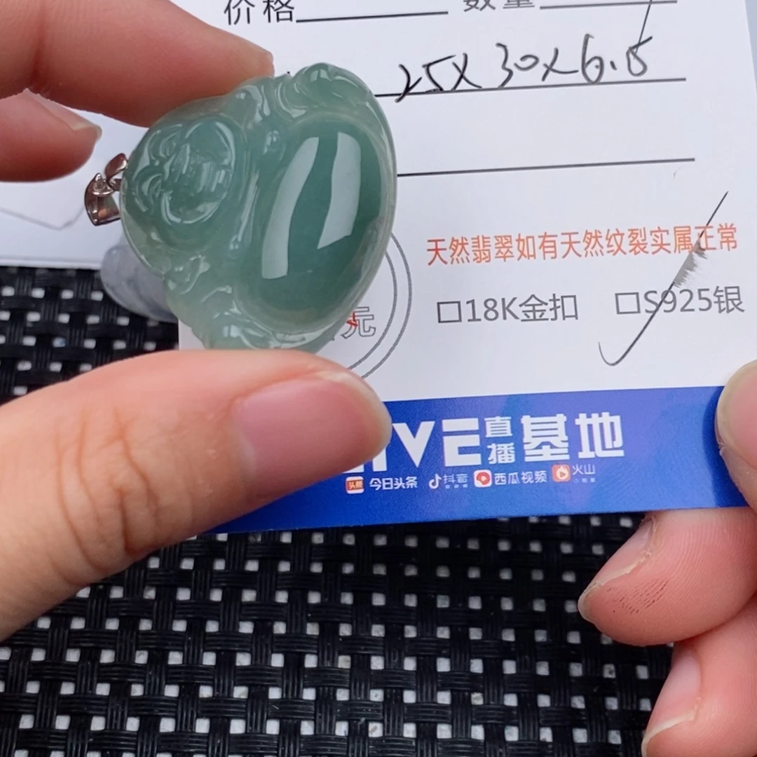 翡翠银S925镶嵌颈饰