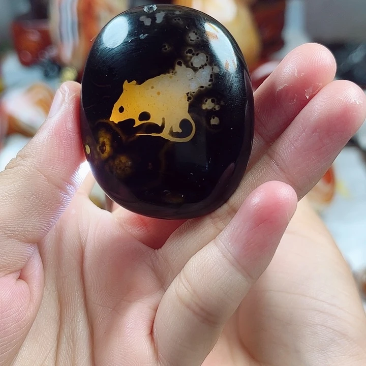玛瑙/玉髓未镶嵌耳饰