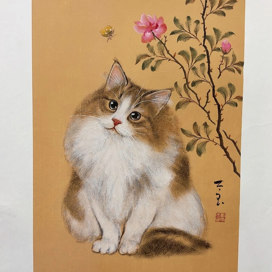 国画亲笔手绘放心去藏