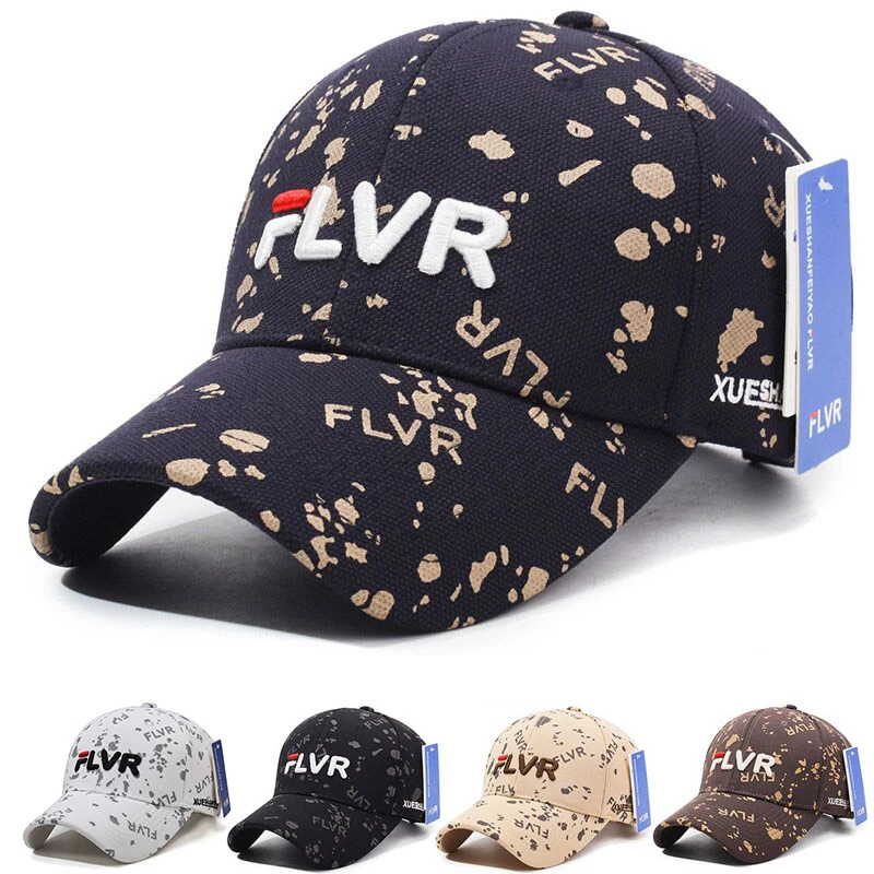 [FLVR]专柜正品2025高品质棒球帽男女同款时尚印花鸭舌帽休闲百搭