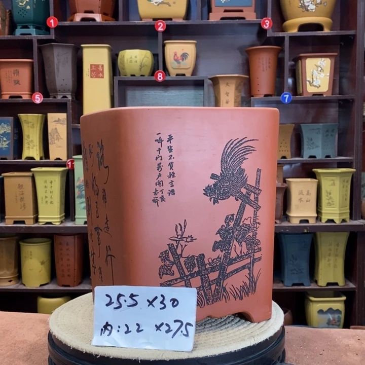 紫砂花盆紫砂花盆