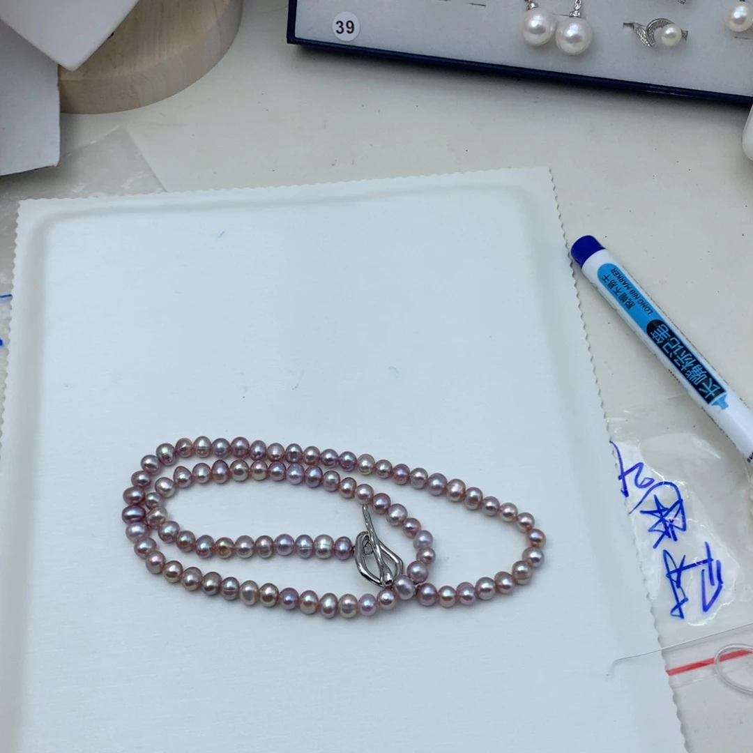 吊坠(不含链)淡水珍珠银S925镶嵌