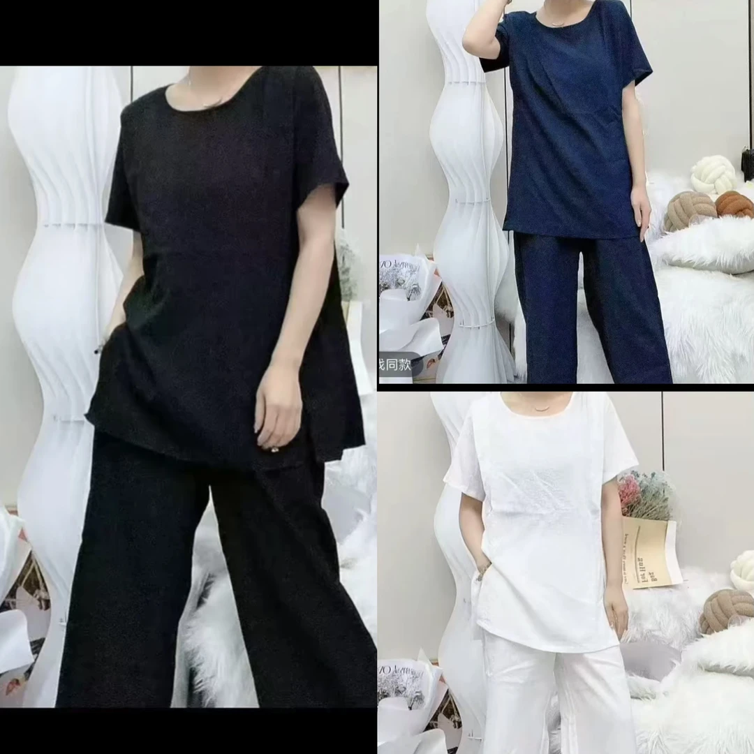 06.夏季8820款大码两件套衫长约74+裤长约86卡码拍大