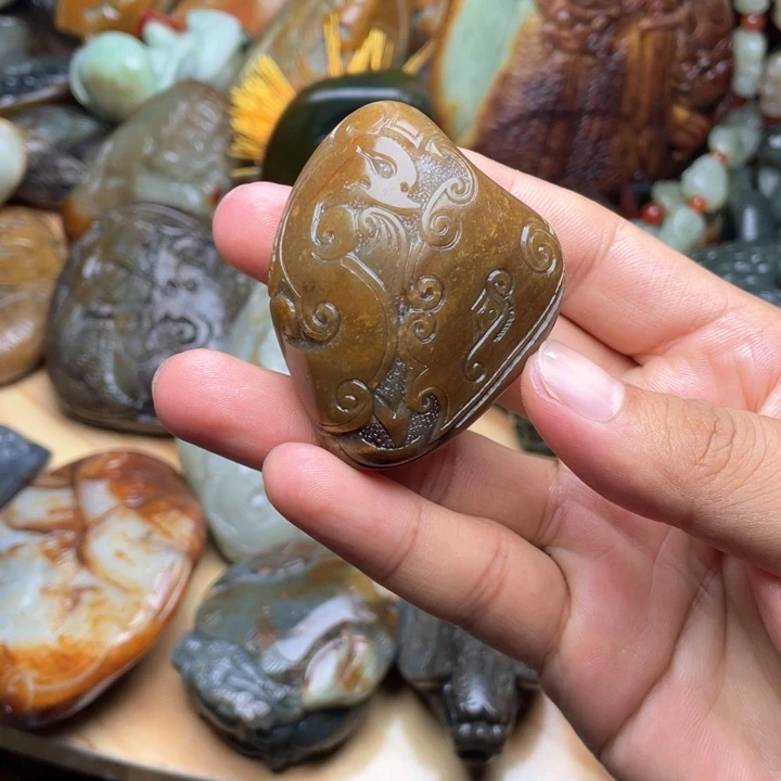 和田玉未镶嵌挂件