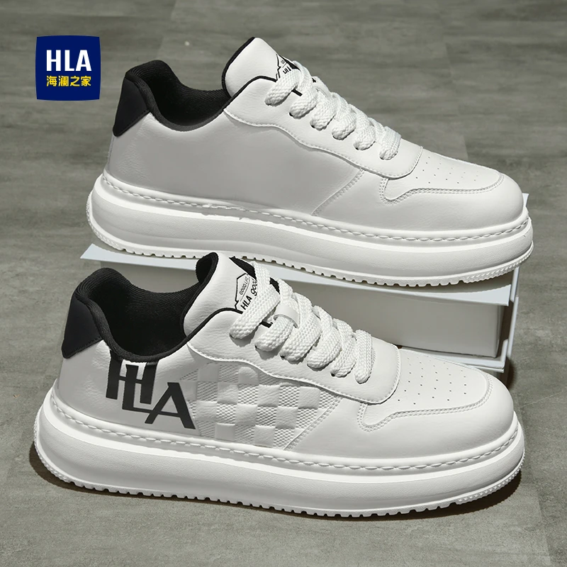 HLA/海澜之家板鞋男款2025新款爆款时尚百搭冬季透气低帮休闲潮鞋
