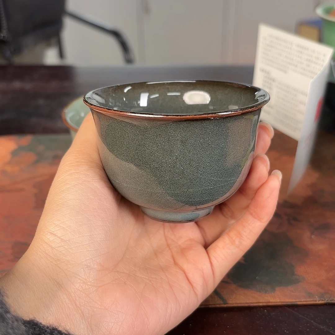 龙泉云间青瓷小米茶器