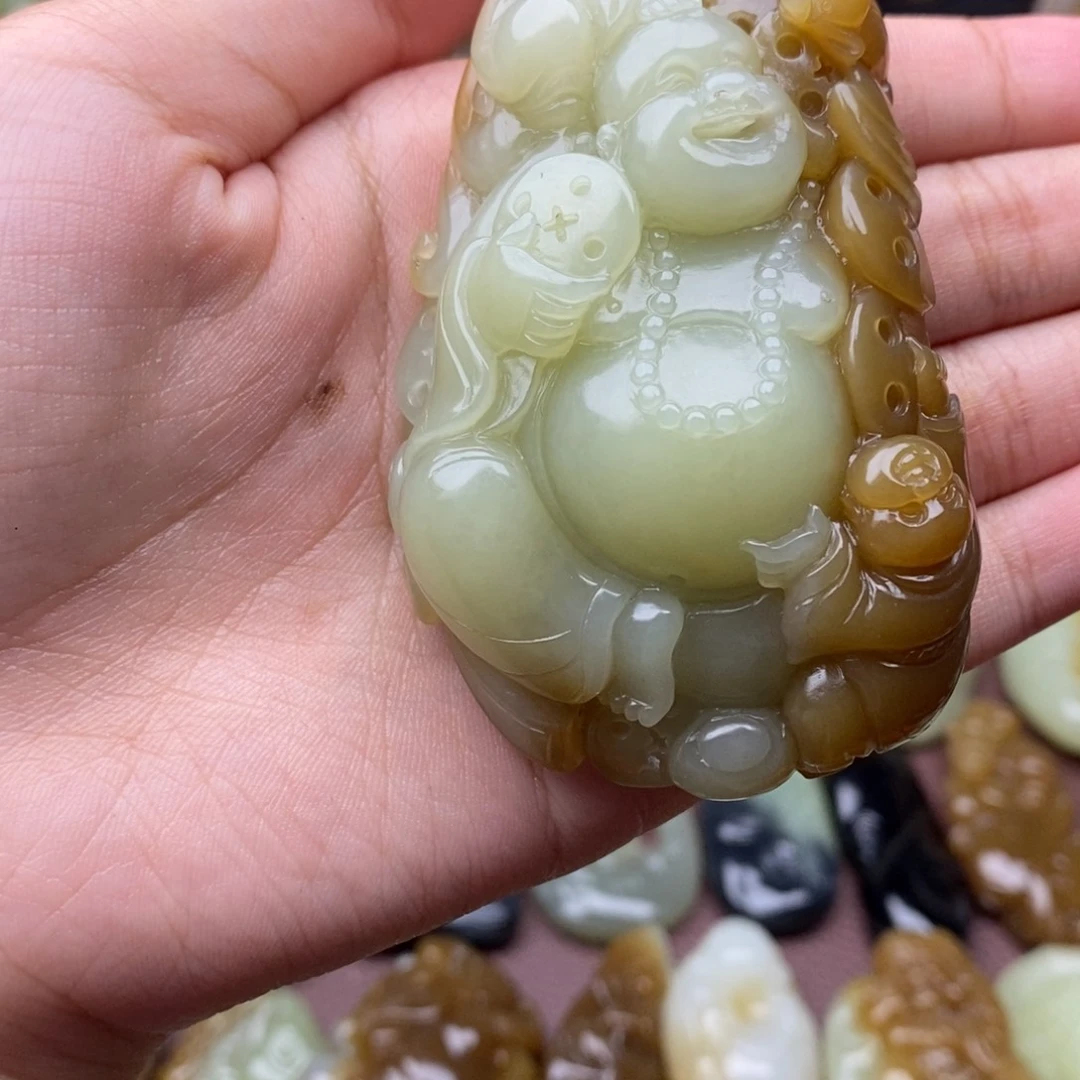 项链未镶嵌和田玉（糖玉）独*星