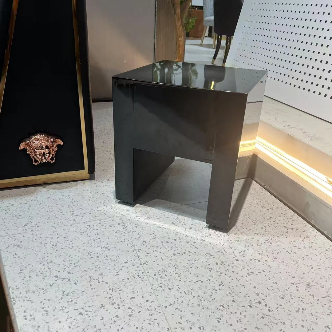 乔治套几创意字母A小型茶几家具实木角几边几钢琴烤漆