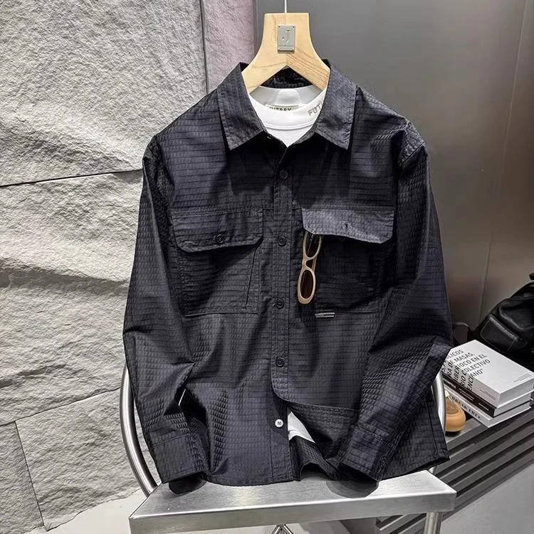 8329 # 喜迎2025!开春福利! UUS出品!男士宽松长袖衬衫衬衣外套