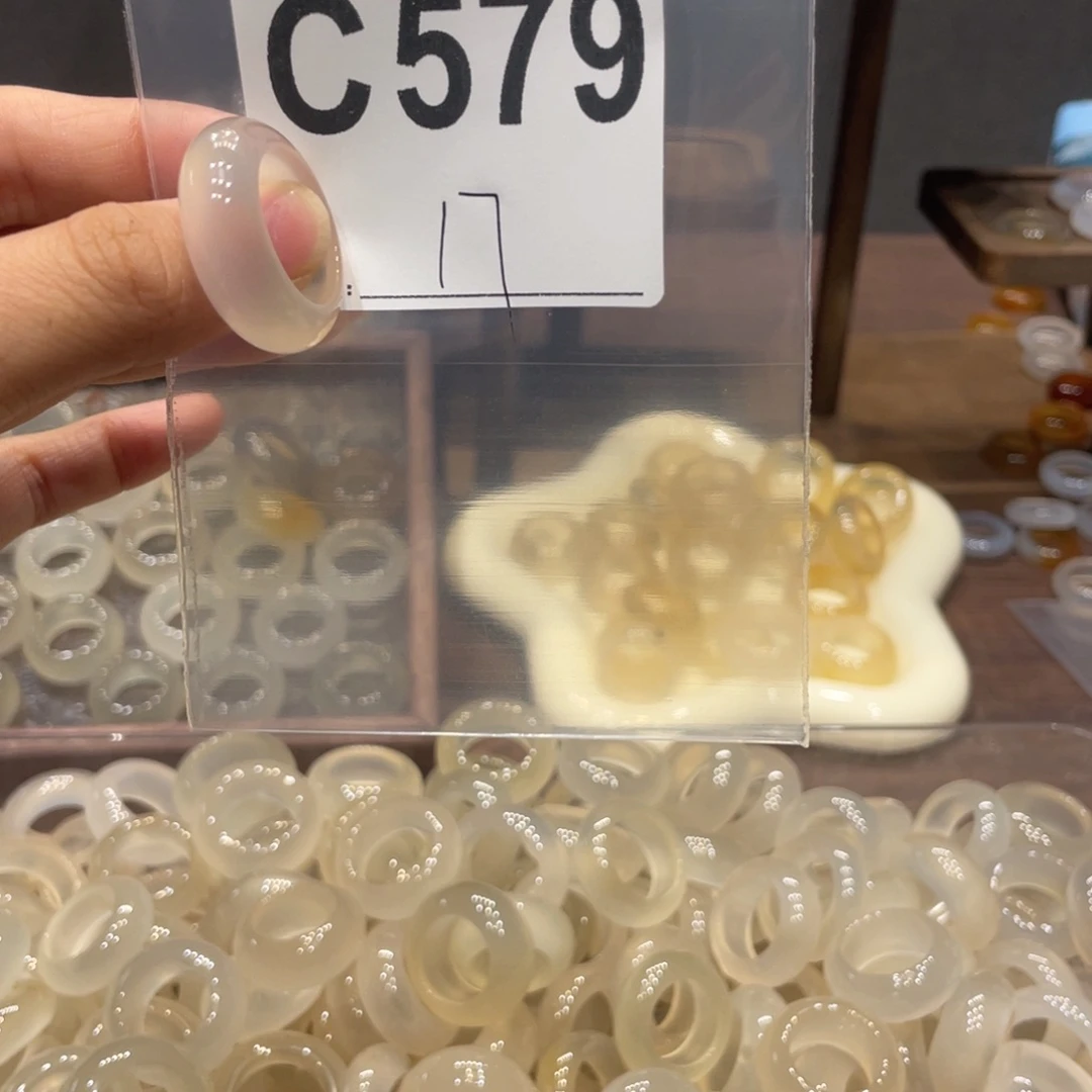 玛瑙/玉髓未镶嵌戒指579