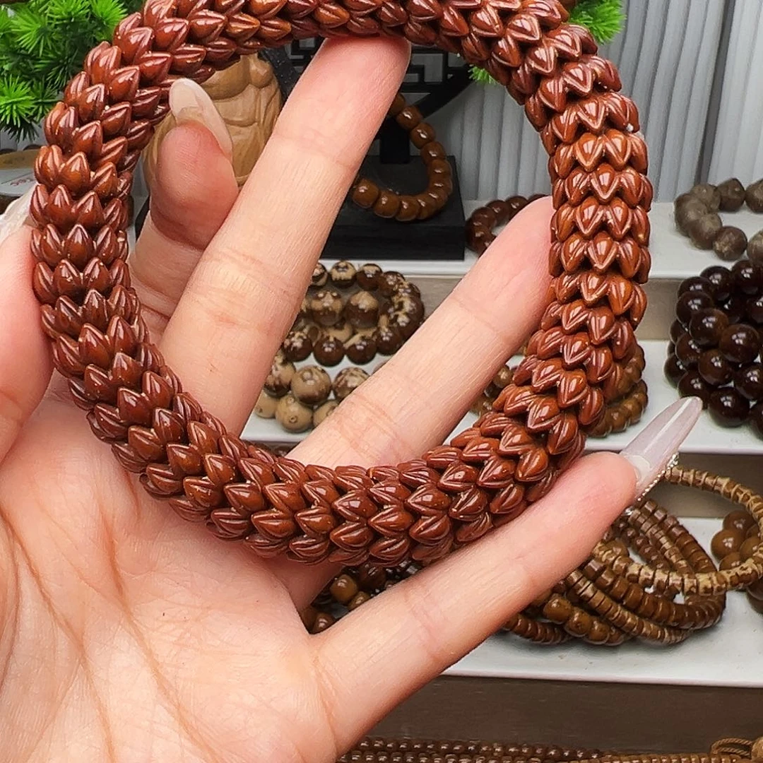 小***卢手串紫金鼠卡14九瓣莲花