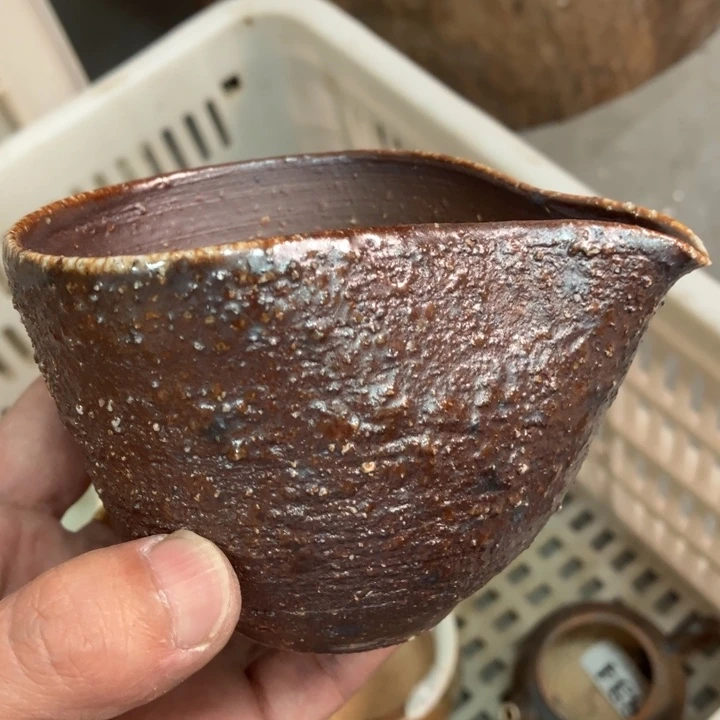 柴烧杯子与宝瓶大放漏