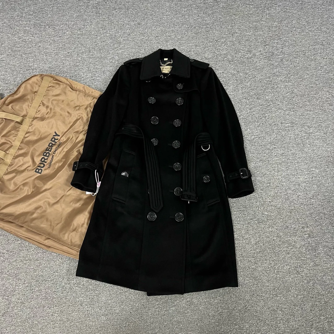 99新 AMIPARIS Burberry 桑德林汉姆大衣uk6