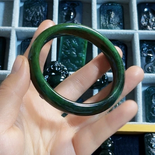 蛇纹石玉手链合金b****e