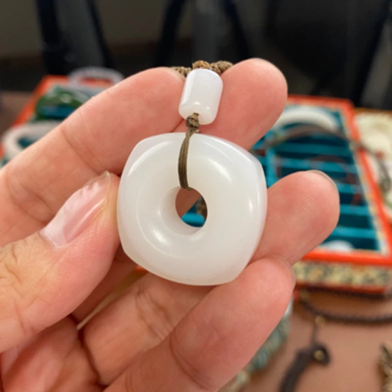 和田玉四方平安扣