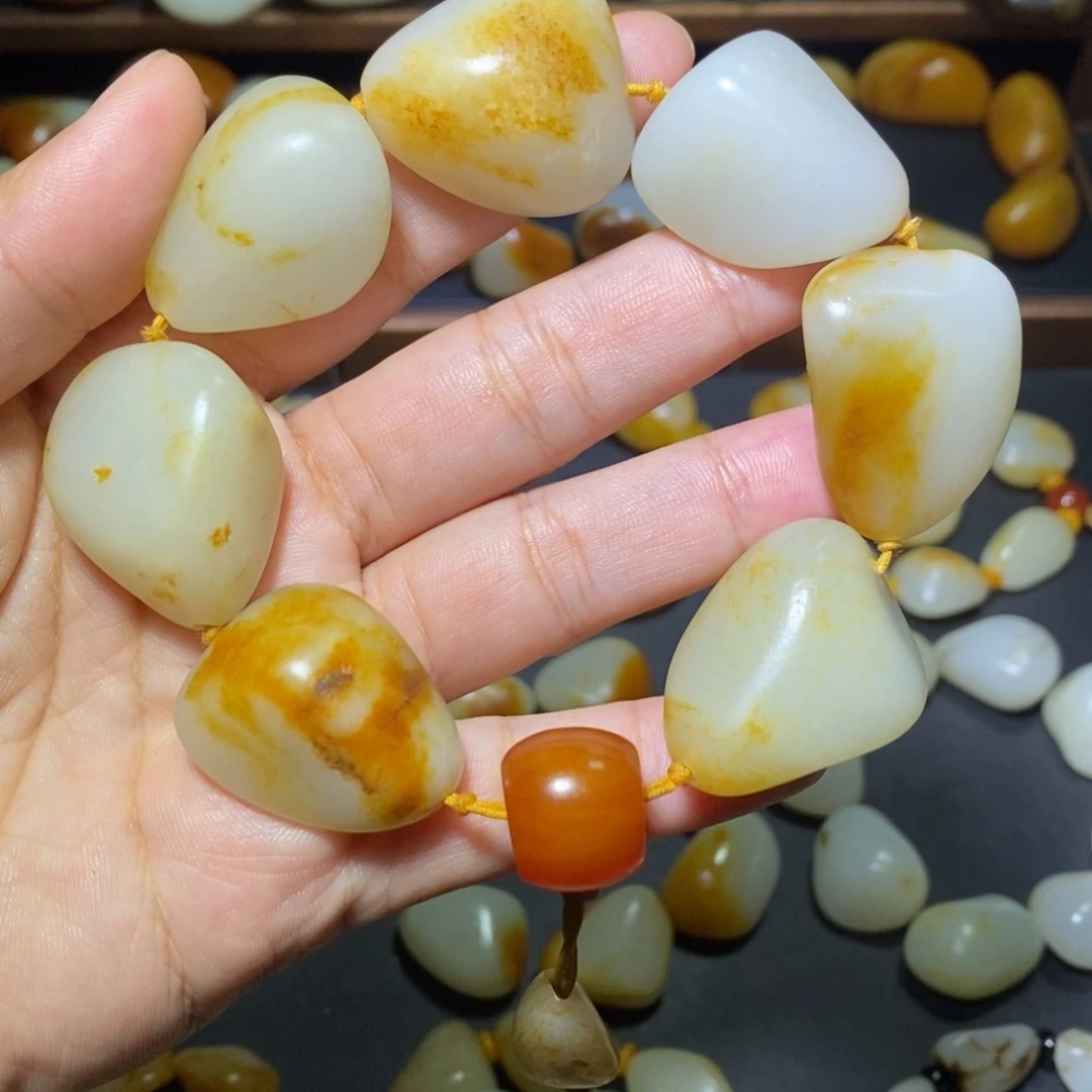 和田玉未镶嵌手链