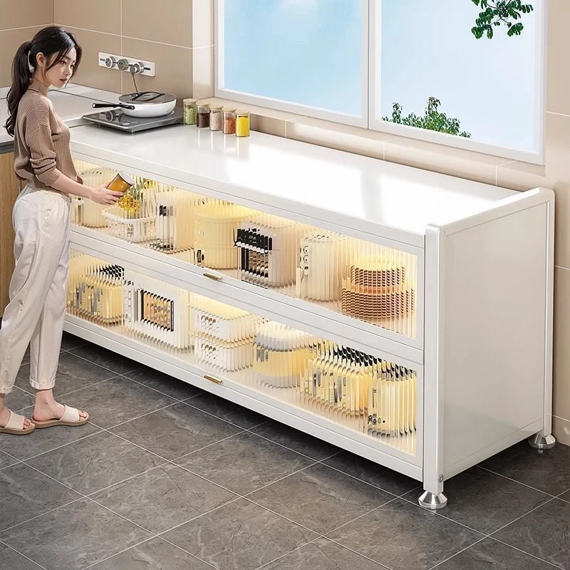 厨房电饭煲置物架大容量2025新款餐边柜收纳柜简约家用多功能橱柜