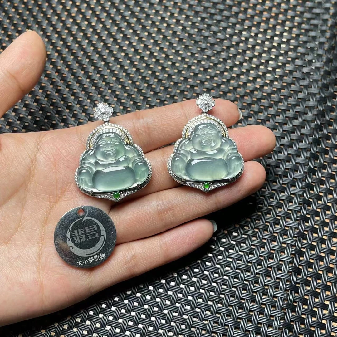 翡昱-N3-17288-614-天然A货翡翠吊坠s925银镶-多样性发其一-D