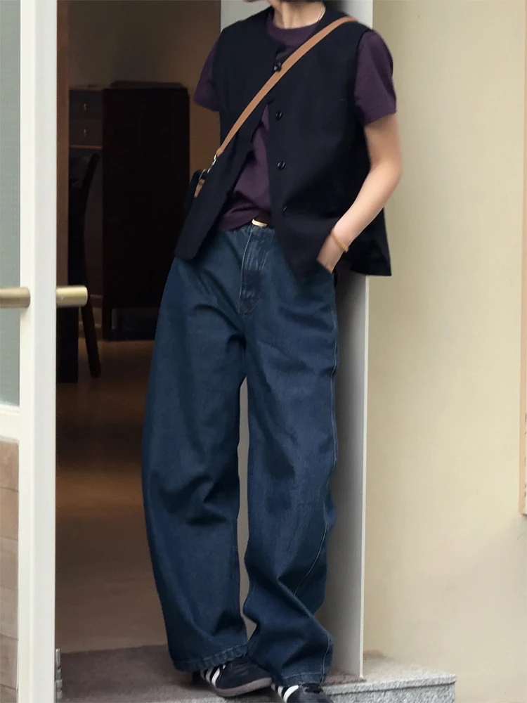 浪清/女装推荐 奥利弗薄款休闲镰刀牛仔裤160045/46#