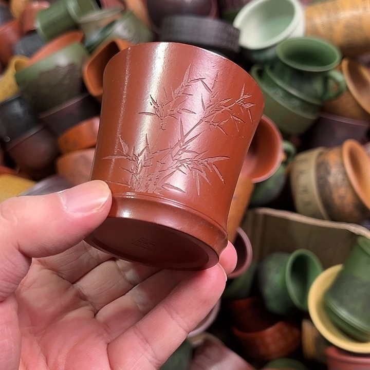 紫砂茶杯全手工紫砂主人杯