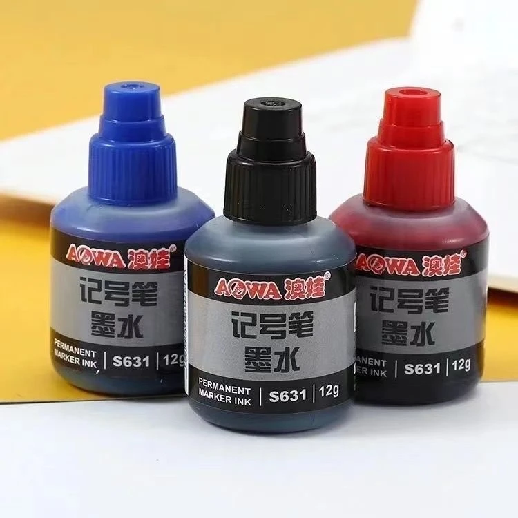 大头笔墨水补充液黑色大容量防水防油快干不易掉色