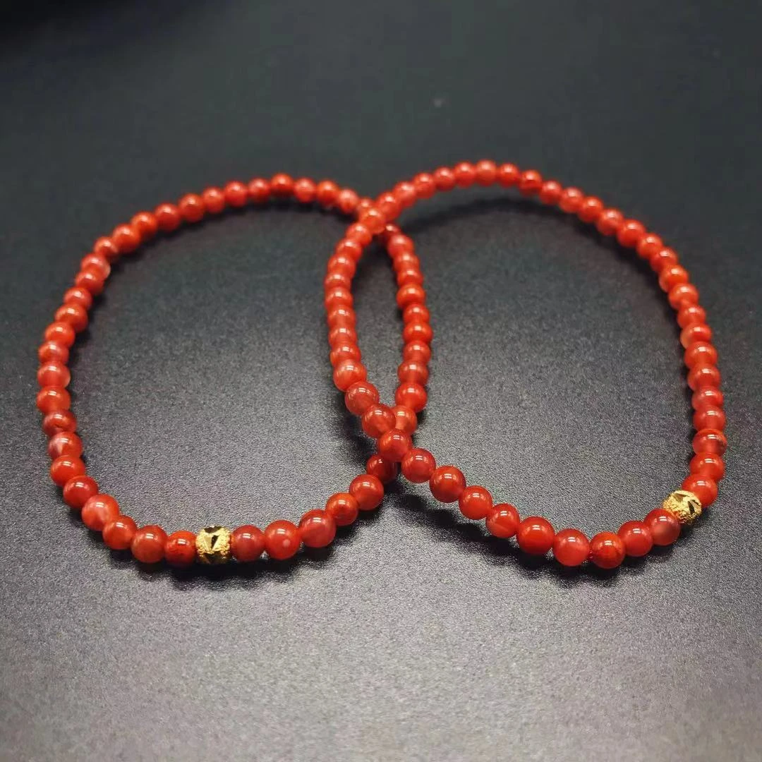 【一达】南红精美diy百搭手串3mm（多样式发其一）