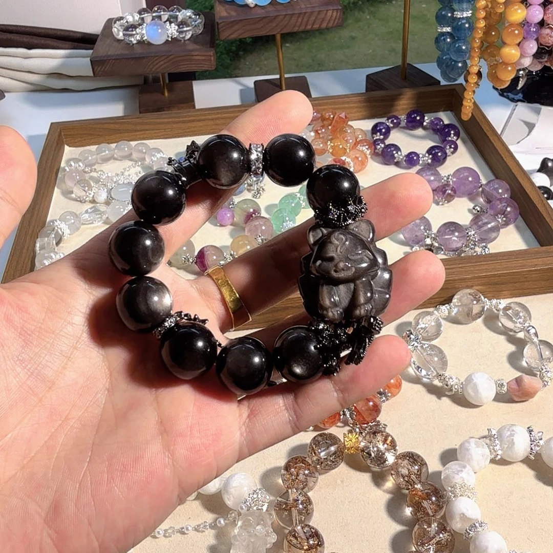 手链烟晶未镶嵌银曜和狐狸银曜卡16