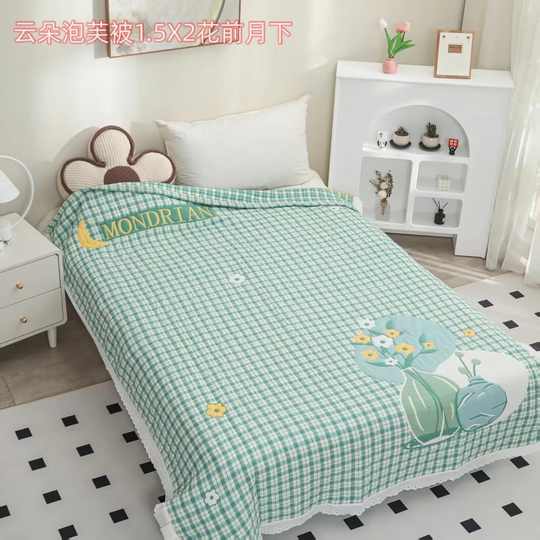 戴安心-150*200云朵泡芙被透气亲肤单人夏凉被空调被