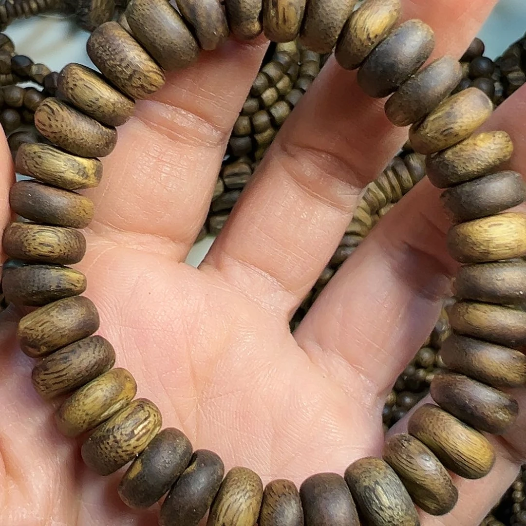 沉香手串棋楠算盘珠单圈手串